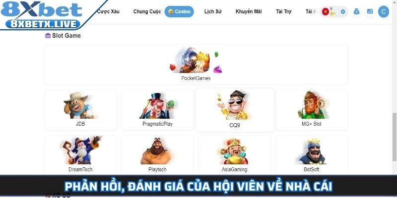 Phản hồi, đánh giá của hội viên về nhà cái