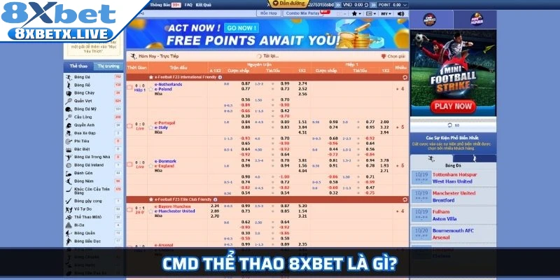 CMD thể thao 8Xbet là gì?