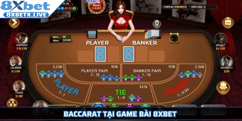 Baccarat tại game bài 8Xbet