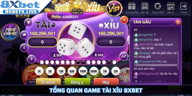 Tổng quan game Tài Xỉu 8Xbet