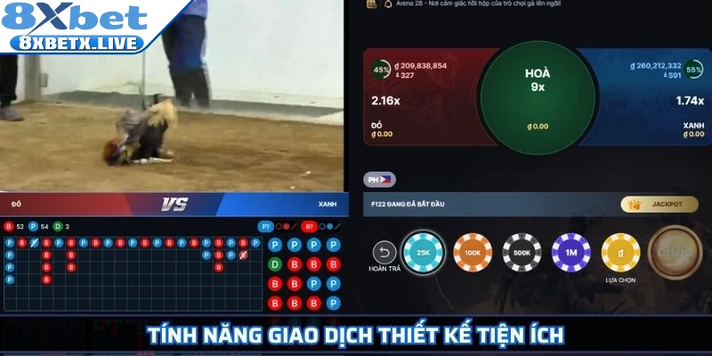 Tính năng giao dịch thiết kế tiện ích